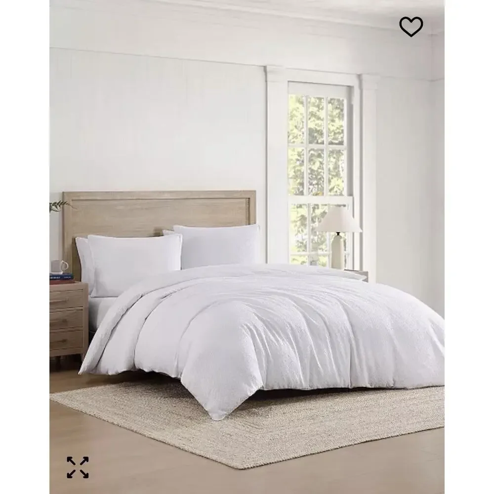 Tommy HilfigerMonogram Matelasse King 3-Pc. Duvet Cover Set White Cp. @ $128